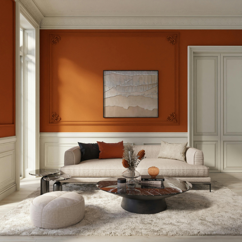 home decor in red room